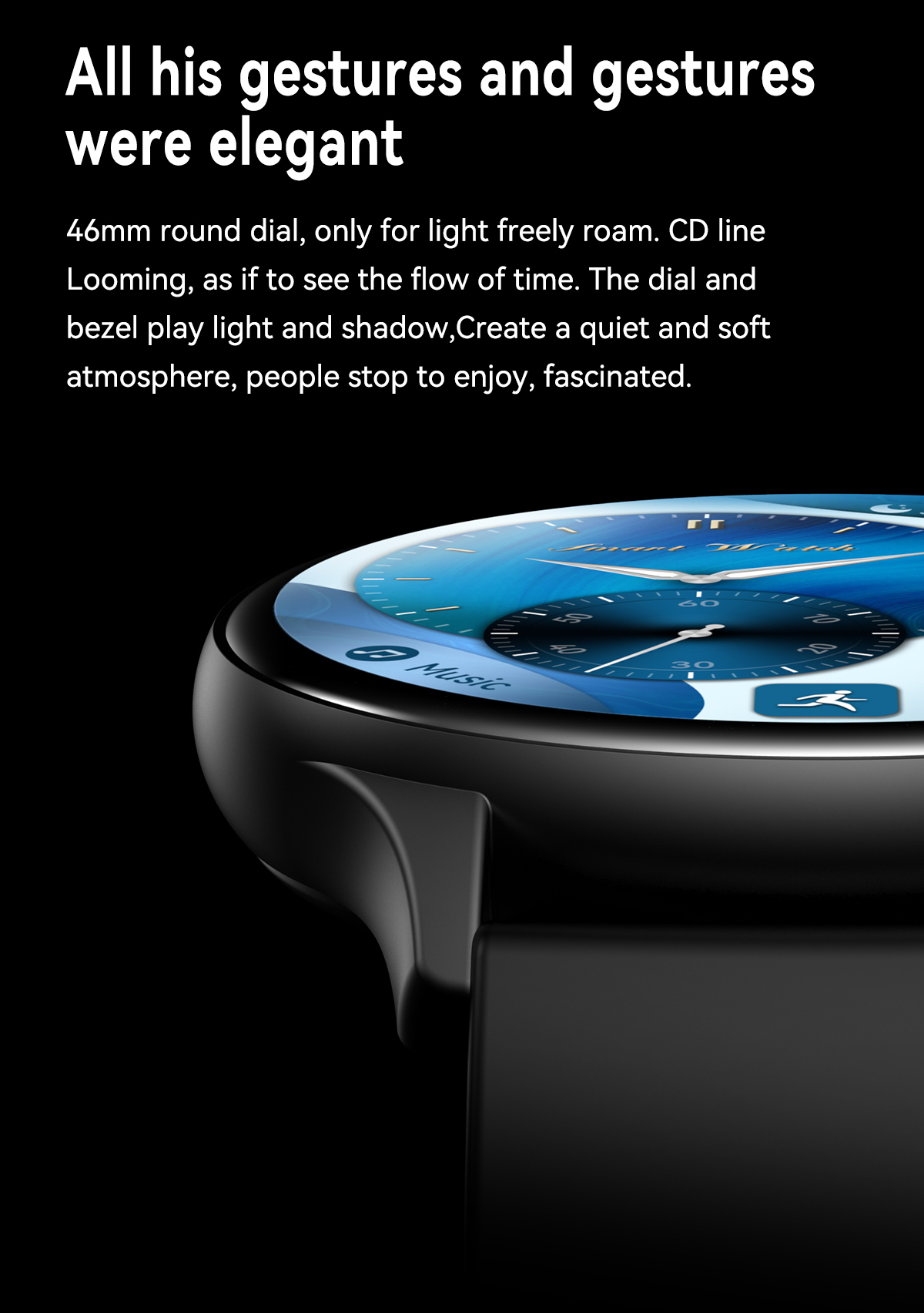 XO smartwatch J5 Amoled black